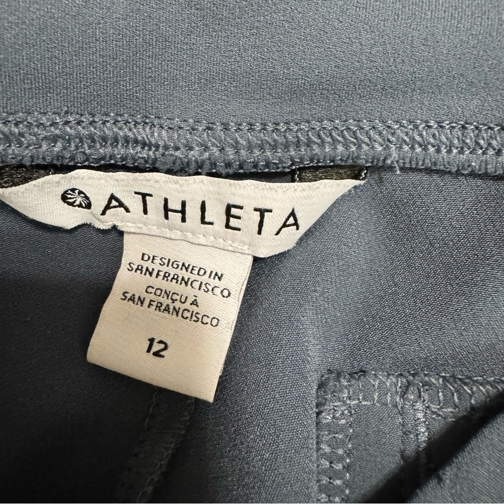 ATHLETA Endless High Rise Pants Women's Size 12 Shadow Blue 533636 - Picture 12 of 12